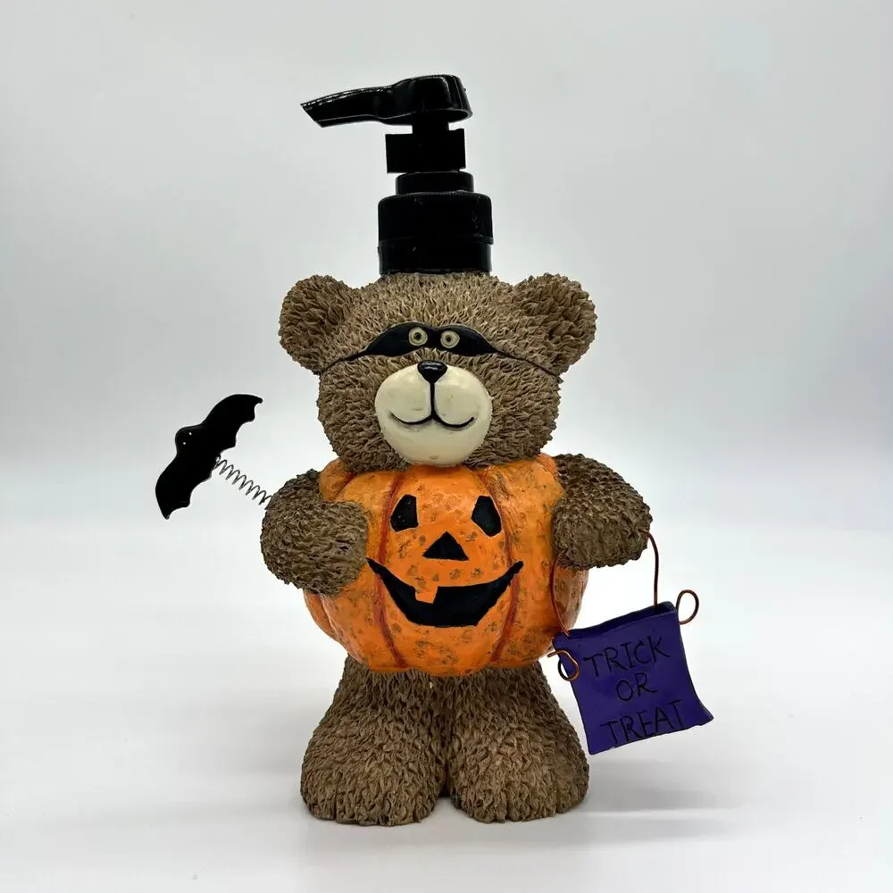 Halloween Soap Dispenser Pump Pumpkin Teddy Bear Jack O Lantern Bat Decoration